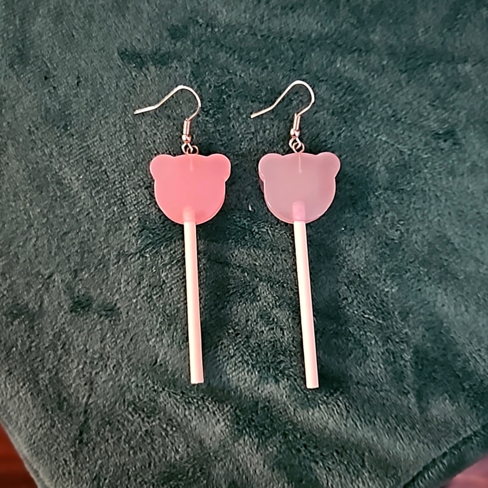 Lollipop Bear Earrings